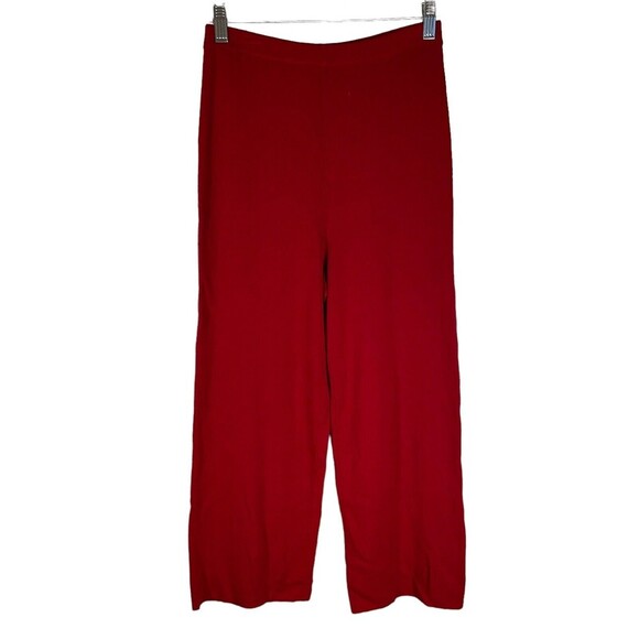 Vintage Chico's Design Size 0 Small Straight Wide Pants Pull On Knit Stretch‎ - Picture 1 of 6